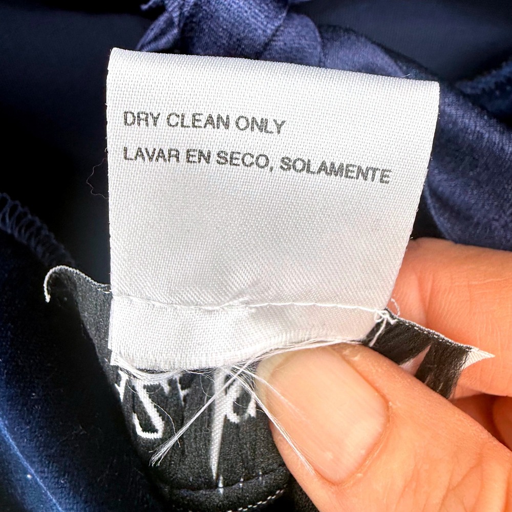 Plaza South Vintage Navy-Blue Velvet Square Neck Maxi Dress Size‎ 14 - Picture 9 of 13
